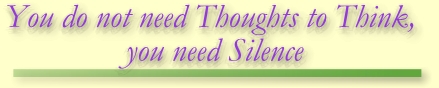 You Need Silence